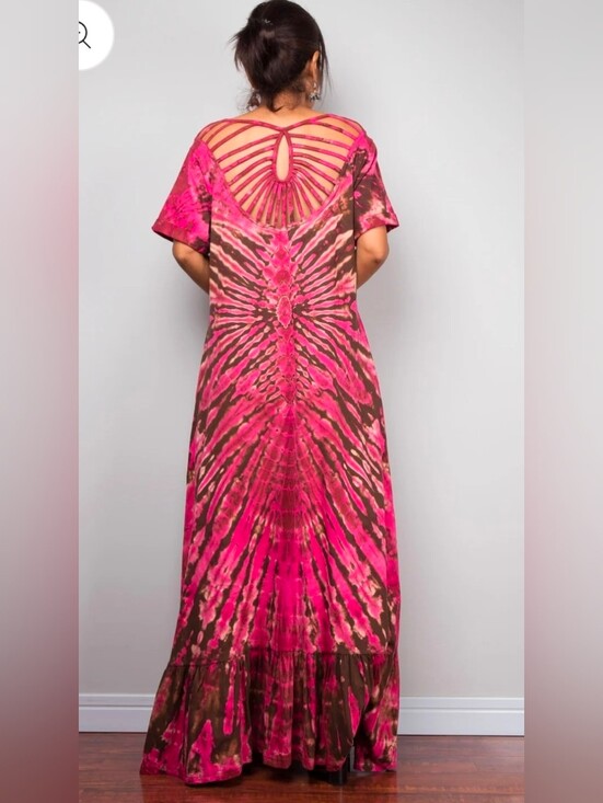 nuichan Dresses & Skirts - Handmade One Of A Kind 100% Cotton Tie Dye Dress